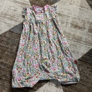 Magnetic me 18-24 months Romper Floral Bunny Modal EUC